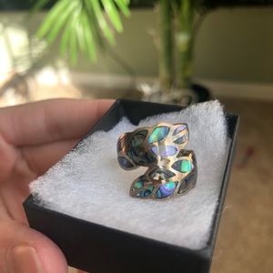 Abalone Silver Ring
